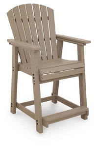 Ashworth Cross Outdoor Counter Height Bar Stool (Set of 2)