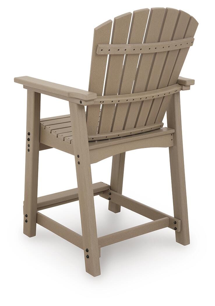 Ashworth Cross Outdoor Counter Height Bar Stool (Set of 2)
