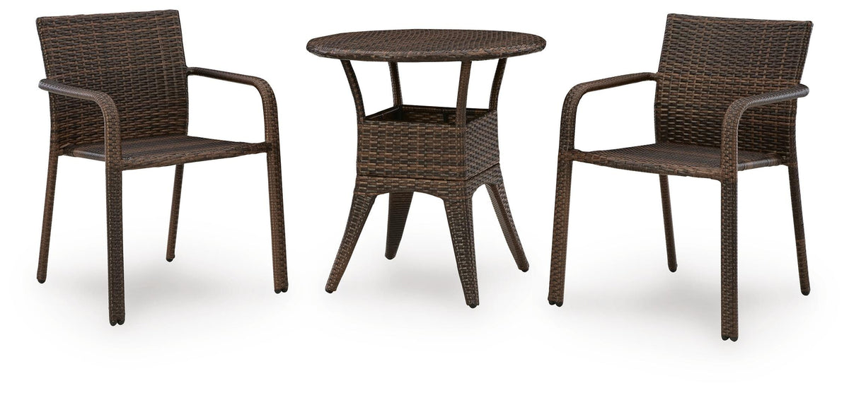 Hartwell Cross Outdoor Table and 2 Chairs