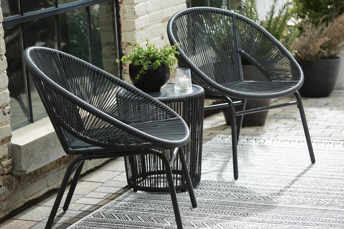 Ironvale Hill Outdoor Table and Chairs (Set of 3)