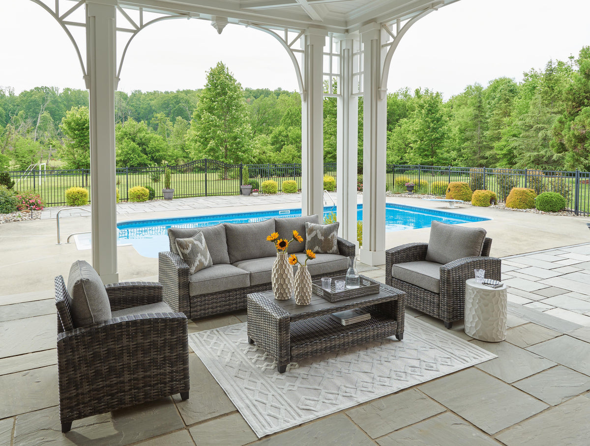 Corvo Bay Outdoor Sofa/Chairs/Table Set (Set of 4)