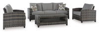 Corvo Bay Outdoor Sofa/Chairs/Table Set (Set of 4)