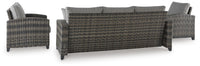 Corvo Bay Outdoor Sofa/Chairs/Table Set (Set of 4)