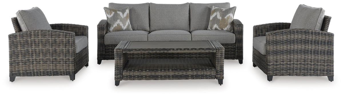 Corvo Bay Outdoor Sofa/Chairs/Table Set (Set of 4)