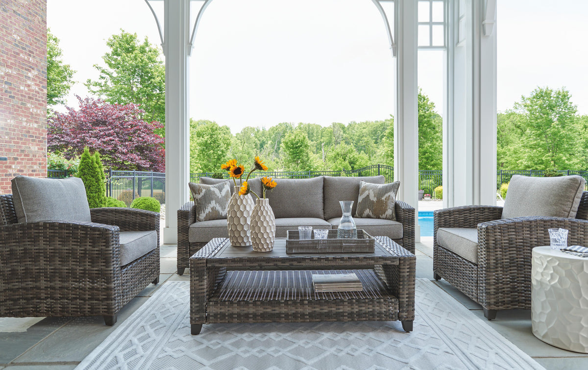 Corvo Bay Outdoor Sofa/Chairs/Table Set (Set of 4)