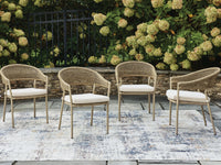 Marlowe Park Outdoor Arm Chair with Cushion (Set of 4)