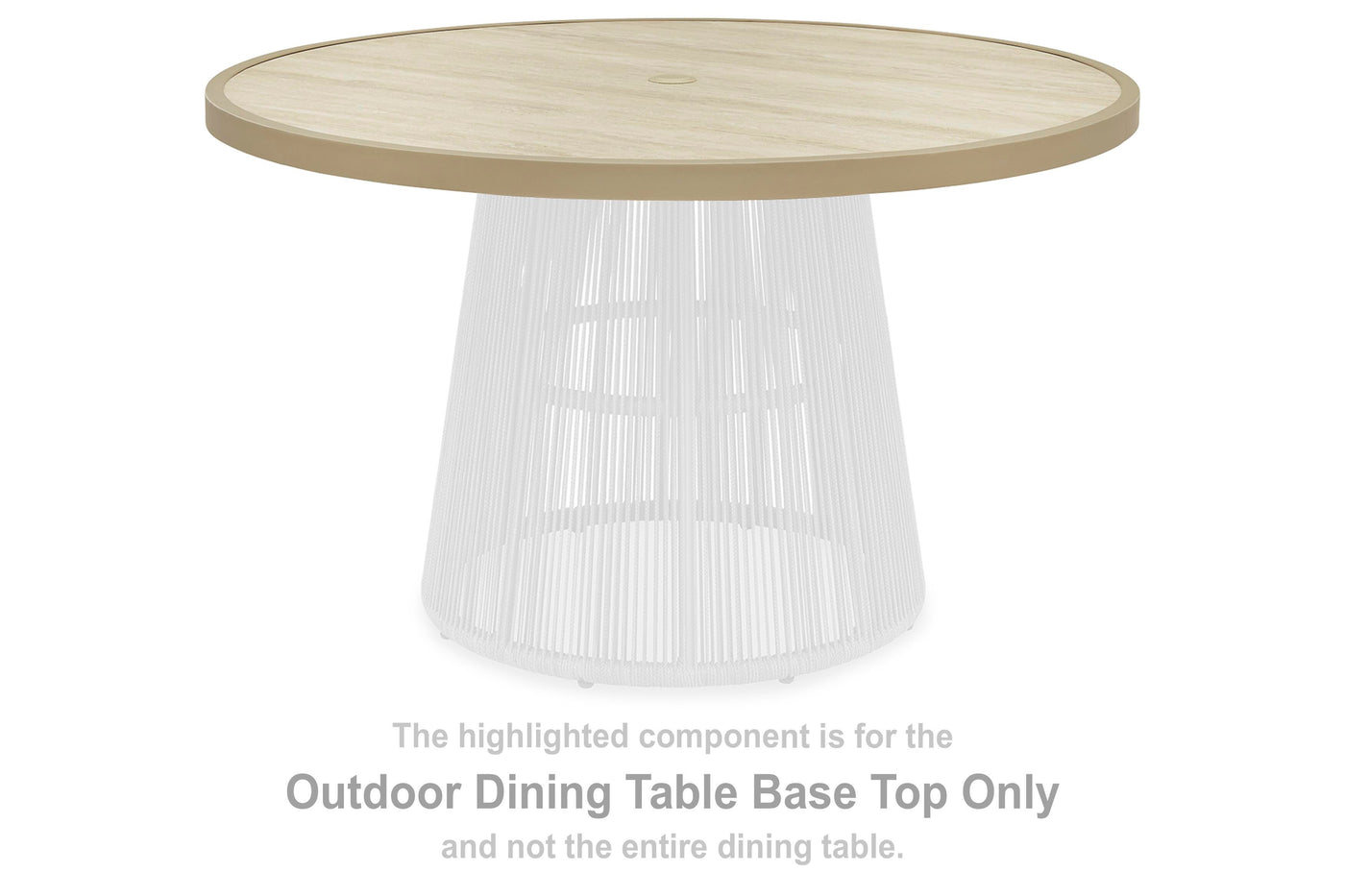 Orchard Beach Outdoor Dining Table Base Top