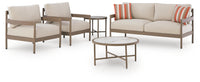 Wynnie Outdoor Love/Chairs/Tables Set (Set of 5)