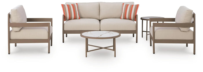 Bindi Bay Outdoor Love/Chairs/Tables Set (Set of 5)