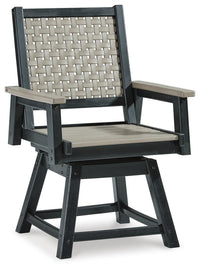 Marchesa Outdoor Dining Table with 2 Swivel Arm Chairs and 4 Arm Chairs