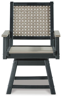 Marchesa Outdoor Dining Table with 2 Swivel Arm Chairs and 4 Arm Chairs