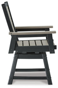 Marchesa Outdoor Dining Table with 2 Swivel Arm Chairs and 4 Arm Chairs