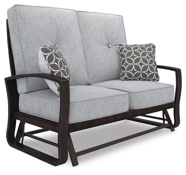 Castle Island Loveseat Glider with Cushion
