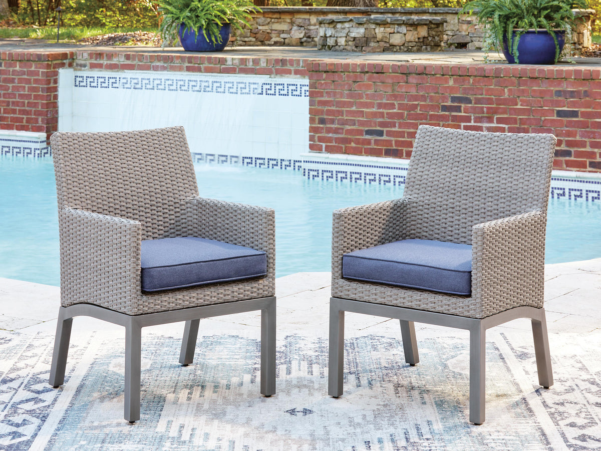 Kellan Bay Outdoor Arm Chair with Cushion (Set of 2)
