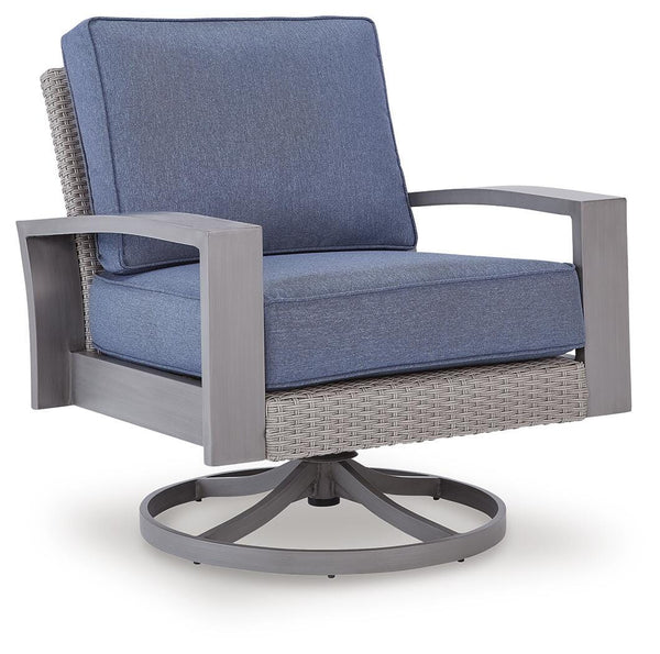 Half Moon Beach Outdoor Swivel Lounge Chair with Cushion