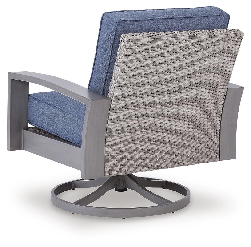 Kellan Bay Outdoor Swivel Lounge Chair with Cushion