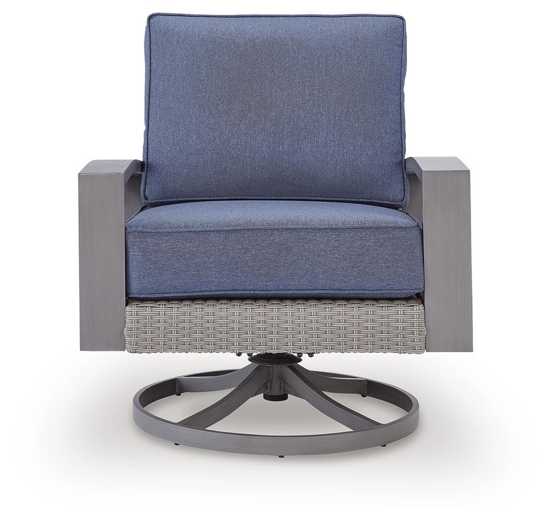 Kellan Bay Outdoor Swivel Lounge Chair with Cushion