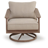 Iluka Outdoor Swivel Lounge with Cushion