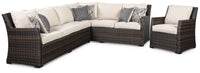 Bermagui Park 3-Piece Sofa Sectional/Chair with Cushion
