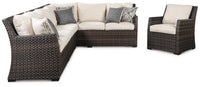 Bermagui Park 3-Piece Sofa Sectional/Chair with Cushion