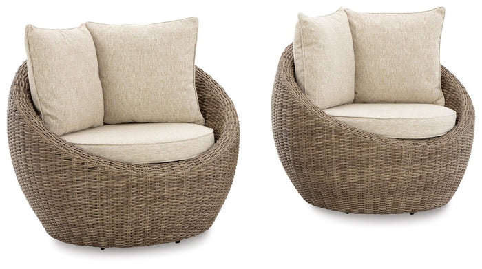 Nora Swivel Lounge with Cushion (Set of 2)