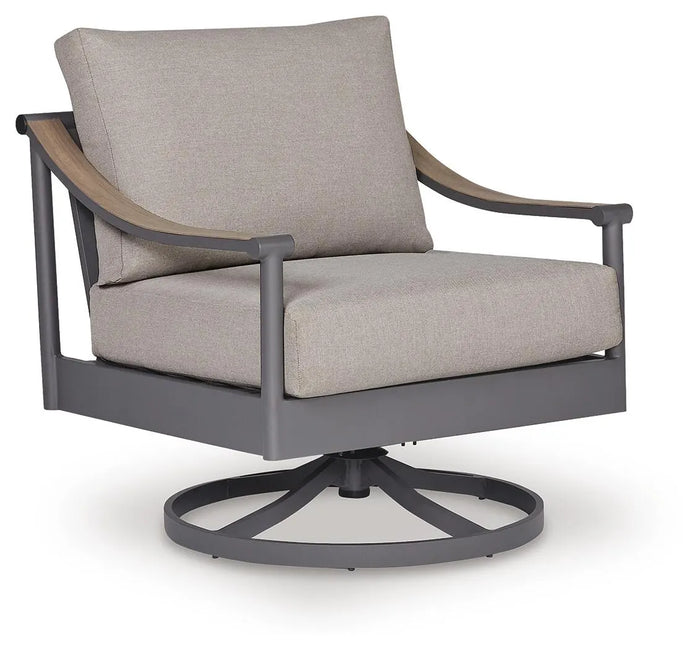 Marlow Bay Outdoor Swivel Lounge with Cushion