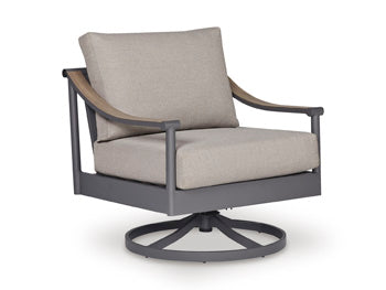 Marlow Bay Outdoor Swivel Lounge with Cushion