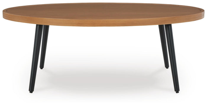 Ashdown Outdoor Sofa with 2 Lounge Chairs and Ottoman and Coffee Table