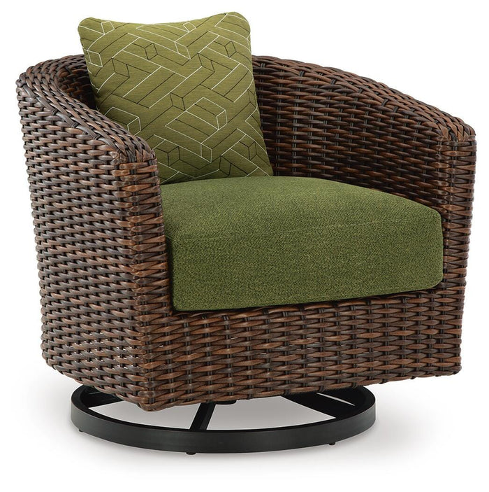 Ashdown Outdoor Swivel Lounge Chair with Cushion