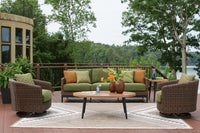 Ashdown Outdoor Swivel Lounge Chair with Cushion