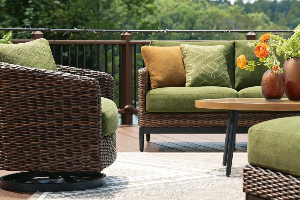 Ashdown Outdoor Swivel Lounge Chair with Cushion