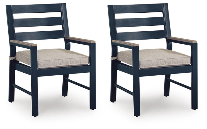Bermagui Bay Outdoor Arm Chair with Cushion (Set of 2)