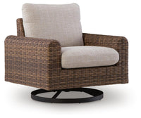 Sable Outdoor Swivel Lounge Chair with Cushion