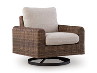 Sable Outdoor Swivel Lounge Chair with Cushion