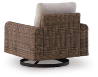 Sable Outdoor Swivel Lounge Chair with Cushion