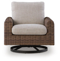 Sable Outdoor Swivel Lounge Chair with Cushion