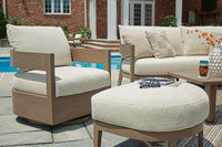 Pemberton Outdoor Ottoman with Cushion