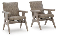 Marlowe Point Outdoor Rocking Arm Chair (Set of 2)