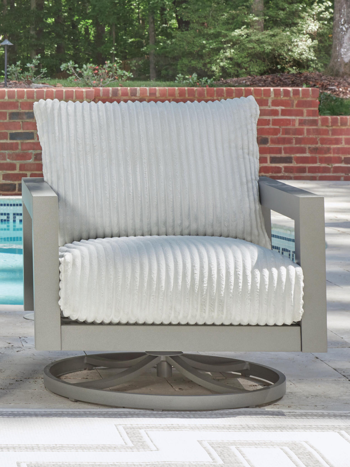 Amoretta Outdoor Sofa with 2 Lounge Chairs and Coffee Table