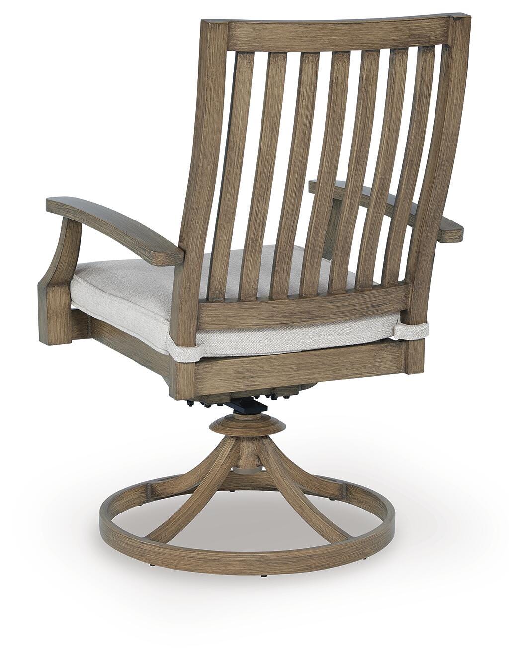 Sadie Outdoor Swivel Chair with Cushion (Set of 2)