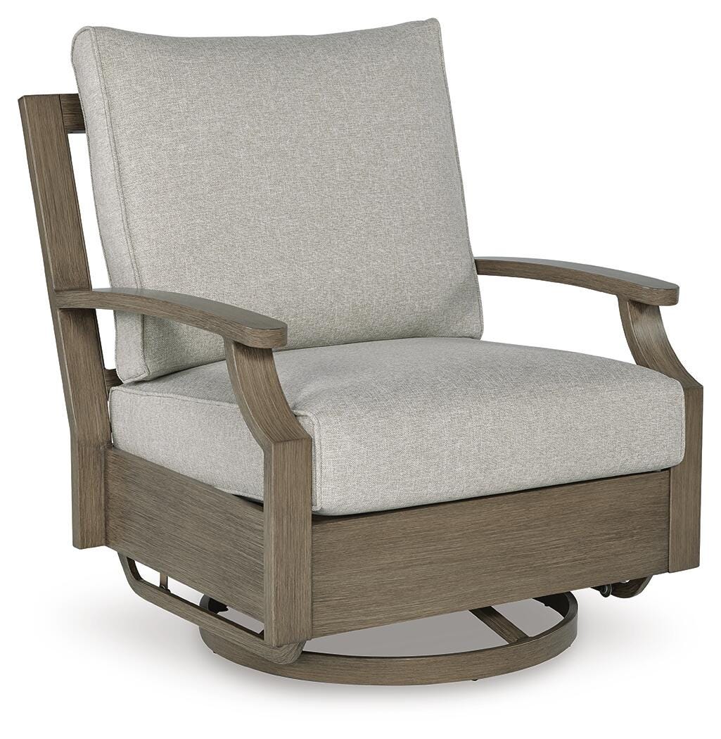Sadie Outdoor Swivel Glider Chair with Cushion