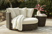 Isolde Outdoor Swivel Lounge Chair with Cushion