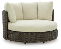 Isolde Outdoor Swivel Lounge Chair with Cushion