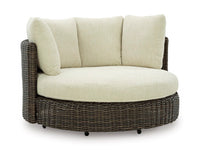 Isolde Outdoor Swivel Lounge Chair with Cushion
