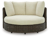 Isolde Outdoor Swivel Lounge Chair with Cushion