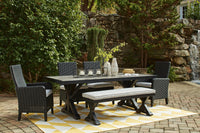 Tallowood Outdoor Dining Table with 4 Chairs and Bench
