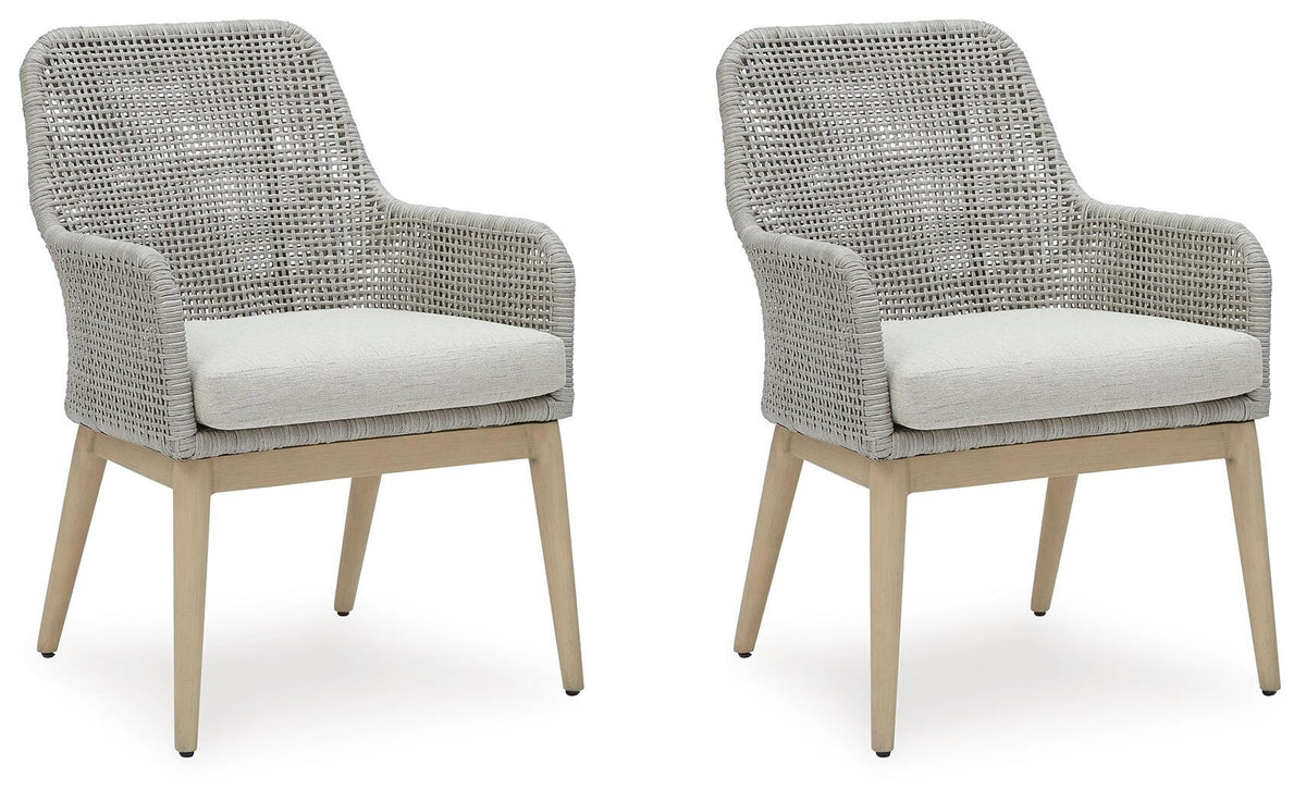 Hensley Outdoor Dining Arm Chair (Set of 2)