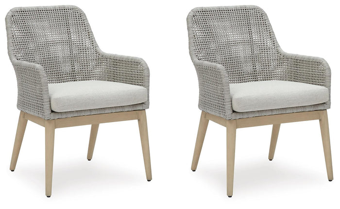 Hensley Outdoor Dining Arm Chair (Set of 2)