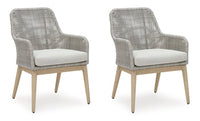 Hensley Outdoor Dining Arm Chair (Set of 2)