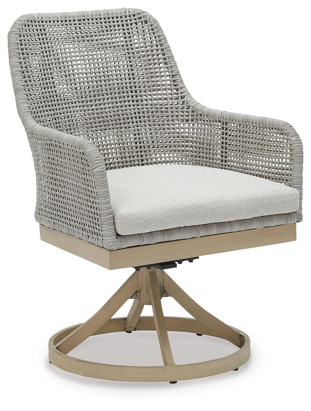Hensley Outdoor Swivel Dining Chair (Set of 2)